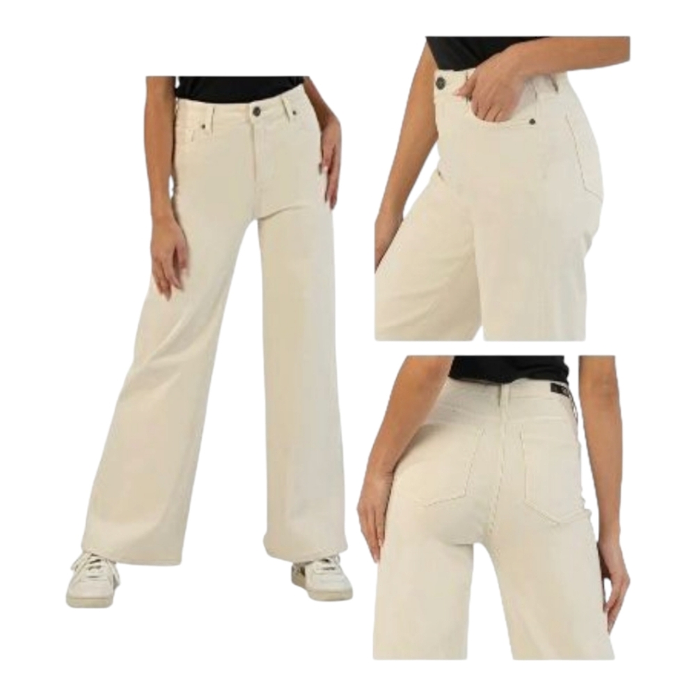 High Rise Meg Fab Ab Wide Leg